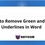 How to remove underlines in Word