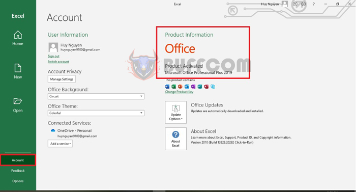 How to activate Office license Word, Excel, Powerpoint