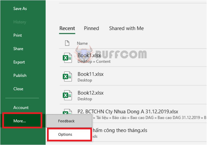 How to create Up/Down button for Excel spreadsheet