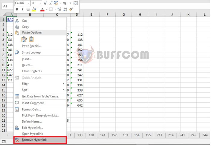 How to create a table of contents for sheets in Excel