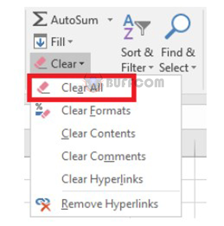 How to delete content, formatting comments and hyperlinks in Excel cells