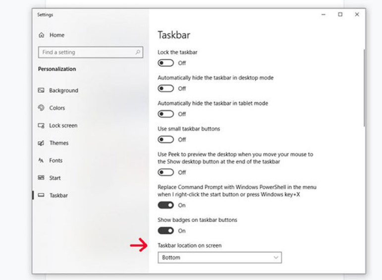 How to easily hide Taskbar on Windows 10 5