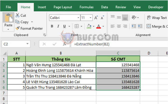How to extract numbers from a string in Excel