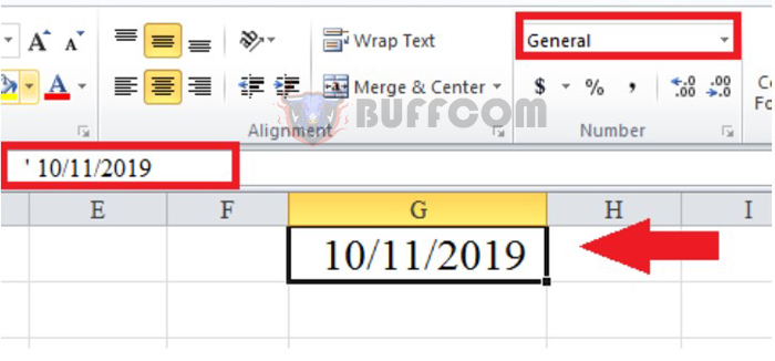 How to fix reverse date error in Excel