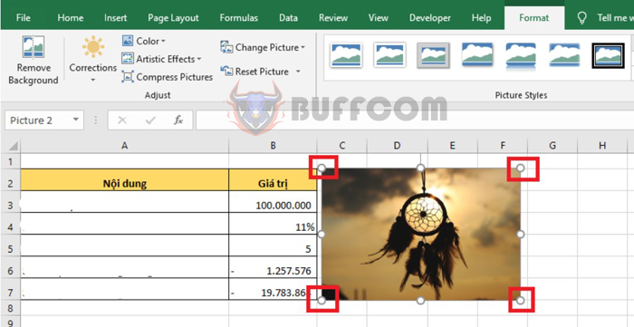 How to fix the position and size of images in Excel