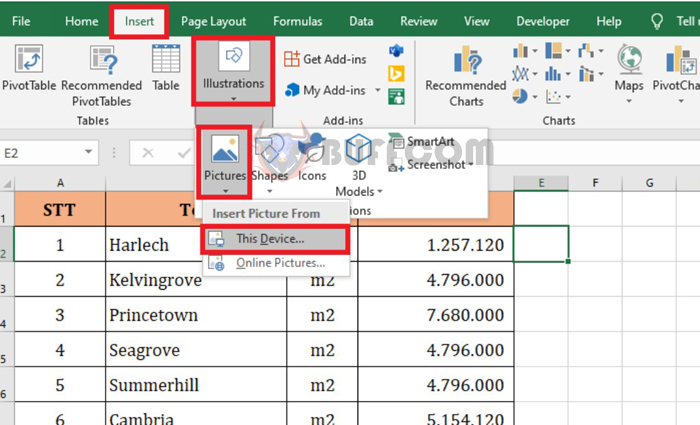 How to insert multiple images into cells in Excel