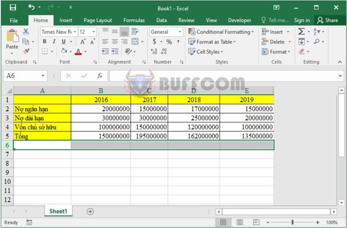 How to limit the working area in Excel