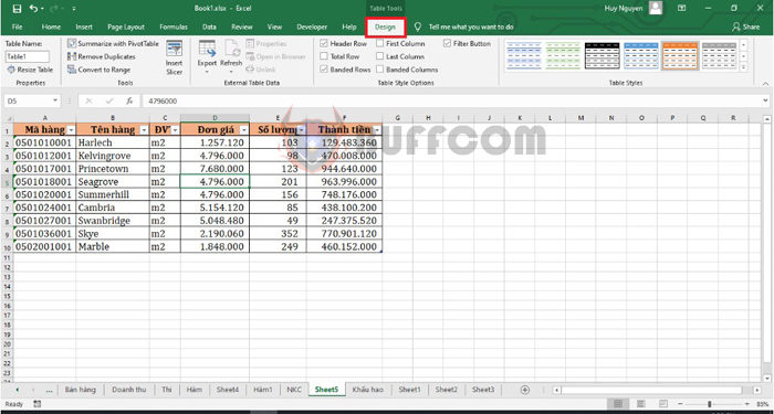 How to make Excel automatically copy formulas and calculate totals