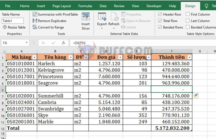 How to make Excel automatically copy formulas and calculate totals