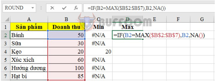 How to mark the minimum/maximum value in an Excel chart?