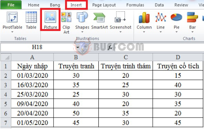 How to quickly and easily insert images into an Excel spreadsheet
