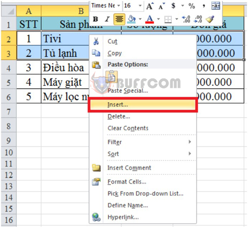 How to quickly insert one or multiple blank rows in Excel?