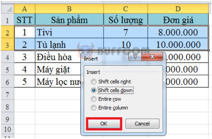 How to quickly insert one or multiple blank rows in Excel?