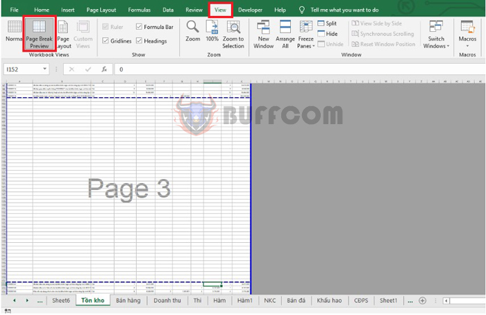 How to remove unused pages in Excel