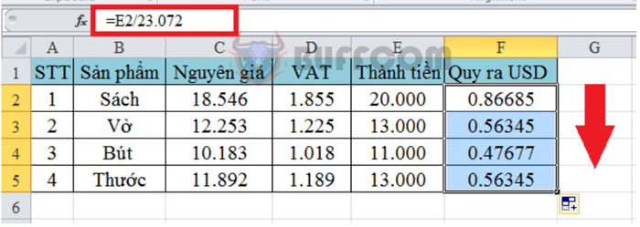 How to round currency values easily in Excel