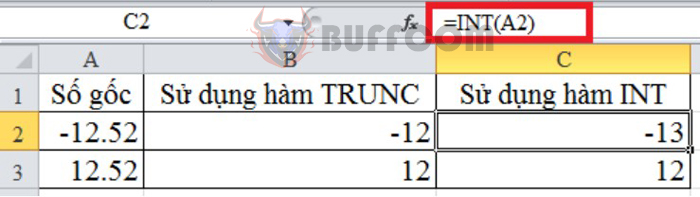 How to separate the number before and after the comma in Excel