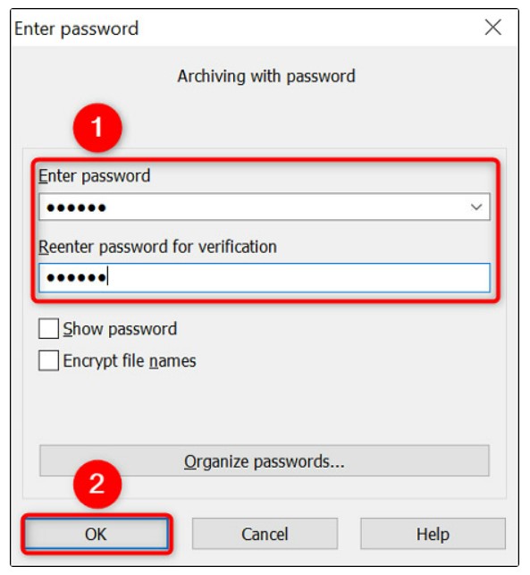 How to set a password to protect a ZIP file on Windows 6