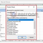 How to set password protection for multiple Excel sheets at the same time
