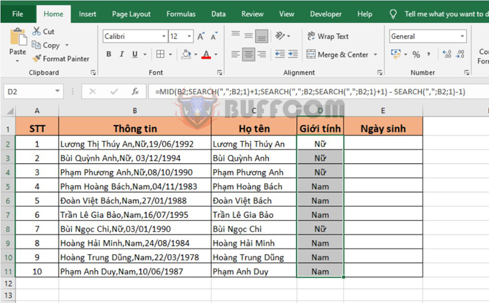 How to split text string by comma or space in Excel