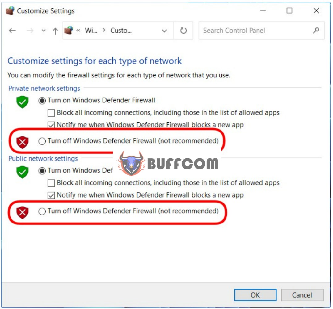 How to turn off Windows 10 Firewall 5