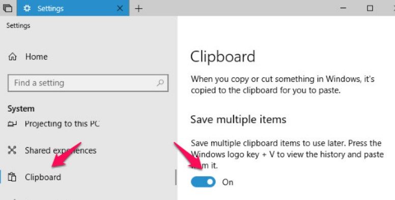 How to use the Clipboard history feature in Windows 10 1