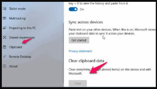 How to use the Clipboard history feature in Windows 10 4