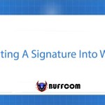 Inserting A Signature Into Word