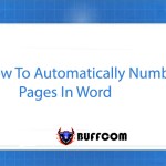 How to Automatically Number Pages In Word 2013, 2016, and 2019