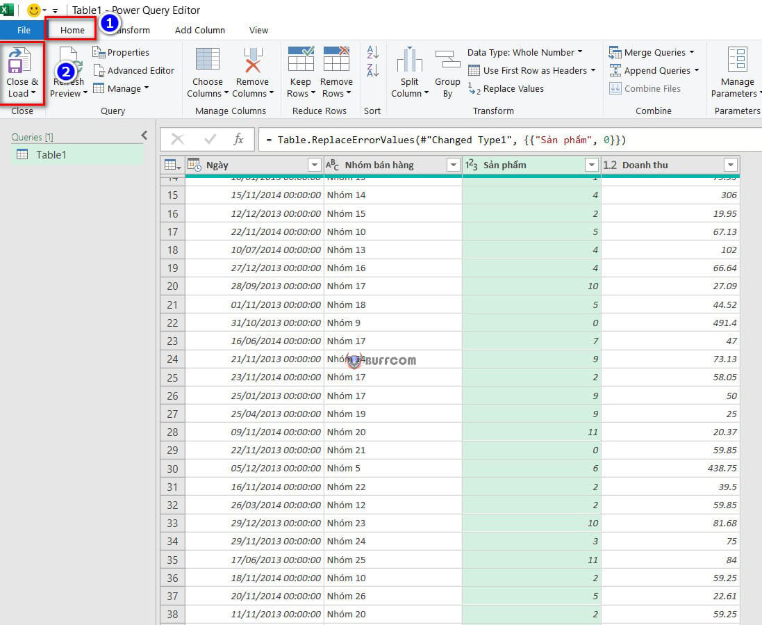 Replacing Values in the Source Query in Excel