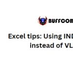 Excel tips: Using INDEX & MATCH instead of VLOOKUP