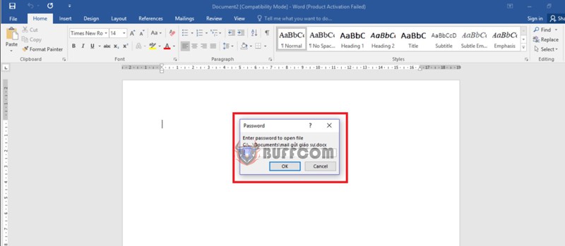 Set Password for Word File