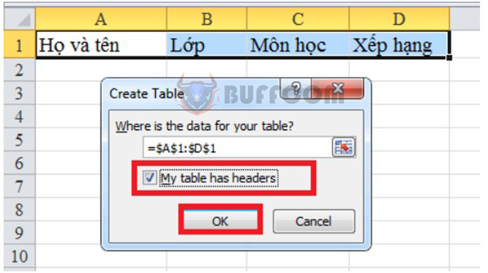 Steps to create a data entry form in Excel