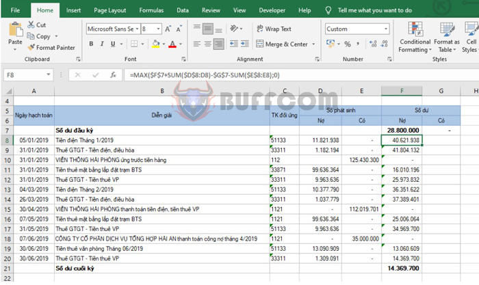 Tips for Calculating Debit and Credit Balances for Accounting Accounts in Excel
