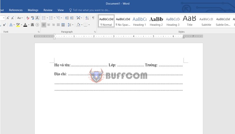 Using Tab In Word 5