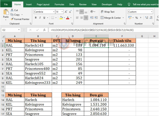 Using VLOOKUP Nested in VLOOKUP Function in Excel