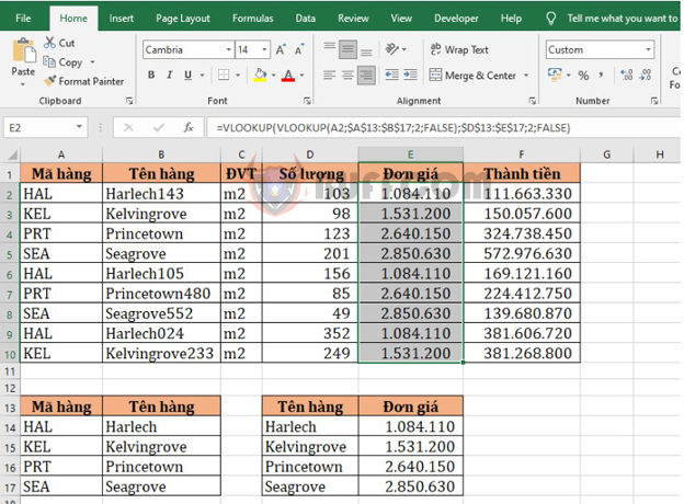 Using VLOOKUP Nested in VLOOKUP Function in Excel