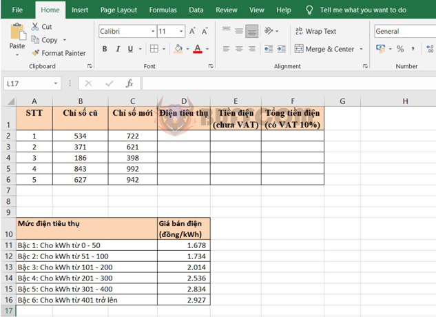 Using the IF function to quickly calculate electricity bills in Excel