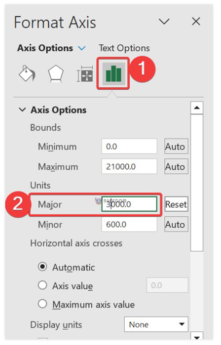 How to automatically adjust chart axis scaling in Excel