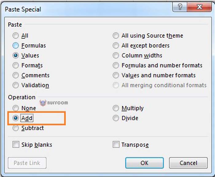 10 ways to use Paste feature in Excel