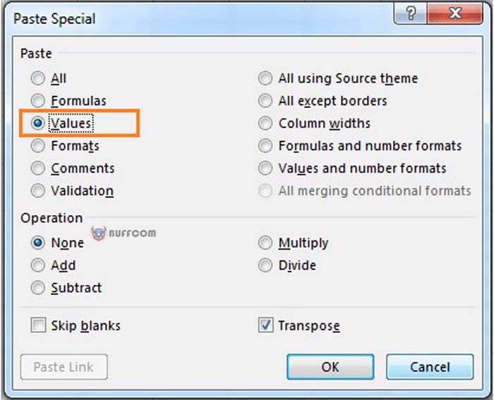 10 ways to use Paste feature in Excel