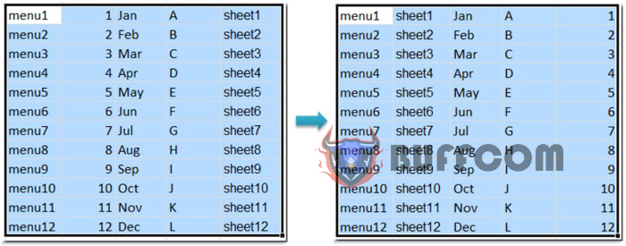 Quickly sort or select random cells, rows, and columns in Excel