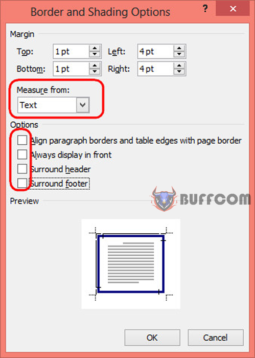 Guide on how to create beautiful and standard borders for Word