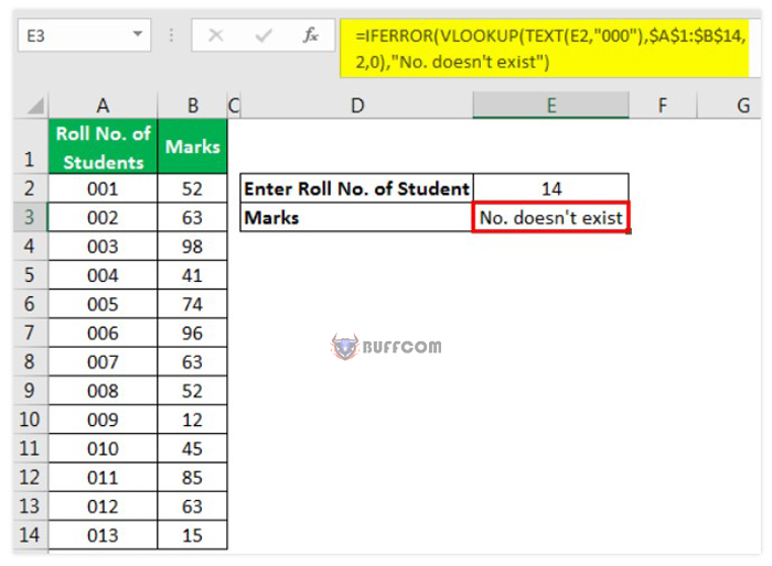 How to resolve error functions in Excel