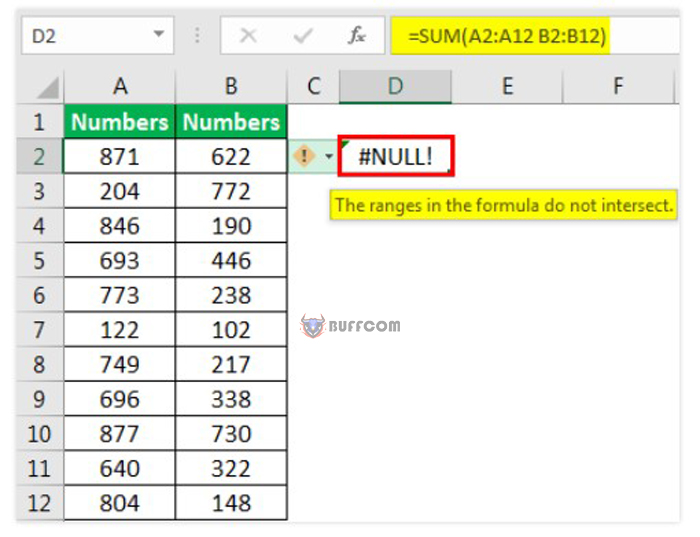 error functions in Excel 9