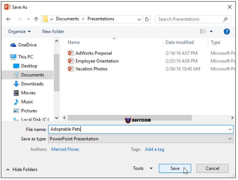 Saving PowerPoint with multiple formats 2023