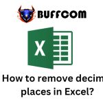 How to remove decimal places in Excel?
