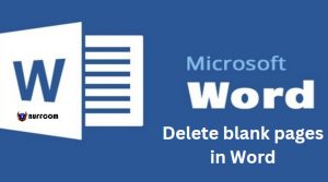 Delete blank pages in Word