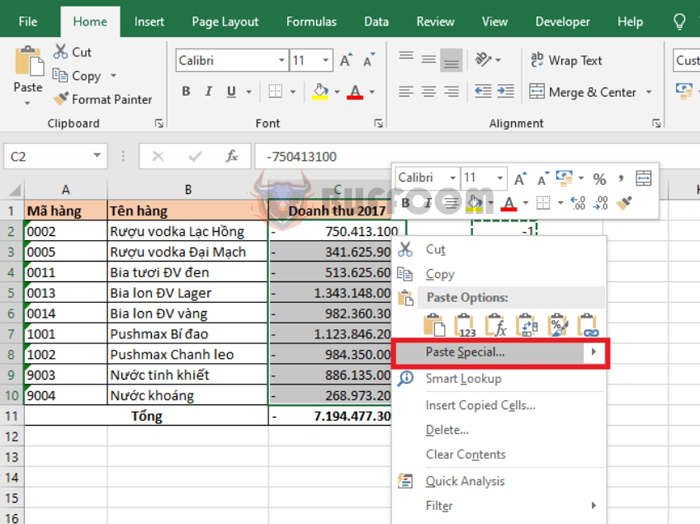 2 Simple ways to convert negative numbers to positive in Excel 