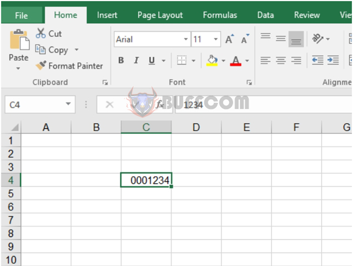 3 ways to enter data starting with 0 in Excel