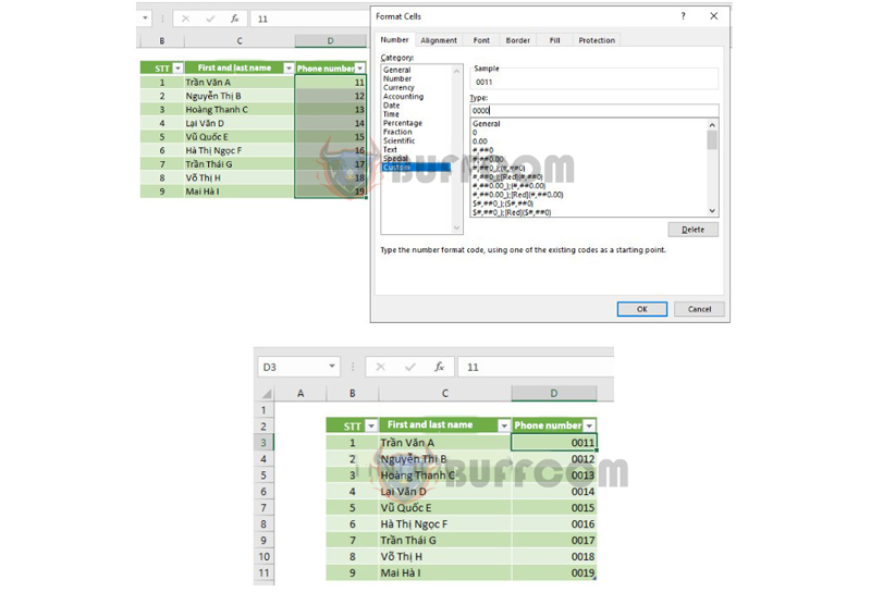 Add Leading Zeros To Numbers In Excel 3